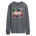 thumbnail image 1 of Marvel - Sticker Collage - Men's Long Sleeve Graphic T-Shirt, 1 of 5