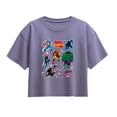 thumbnail image 1 of Marvel - Sticker Pack - Youth Girls Boxy T-Shirt, 1 of 4