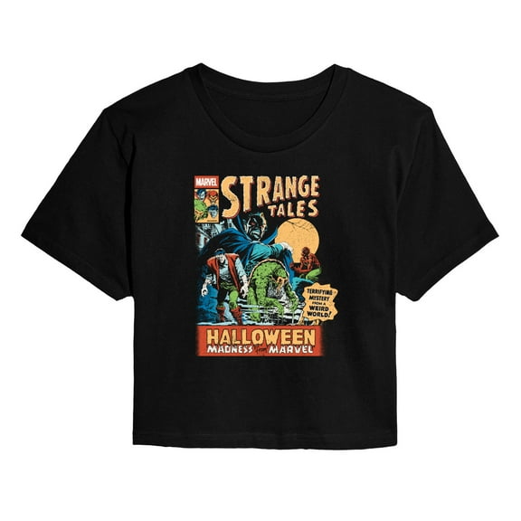 Marvel - Strange Tales Cover - Juniors Cropped Graphic T-Shirt