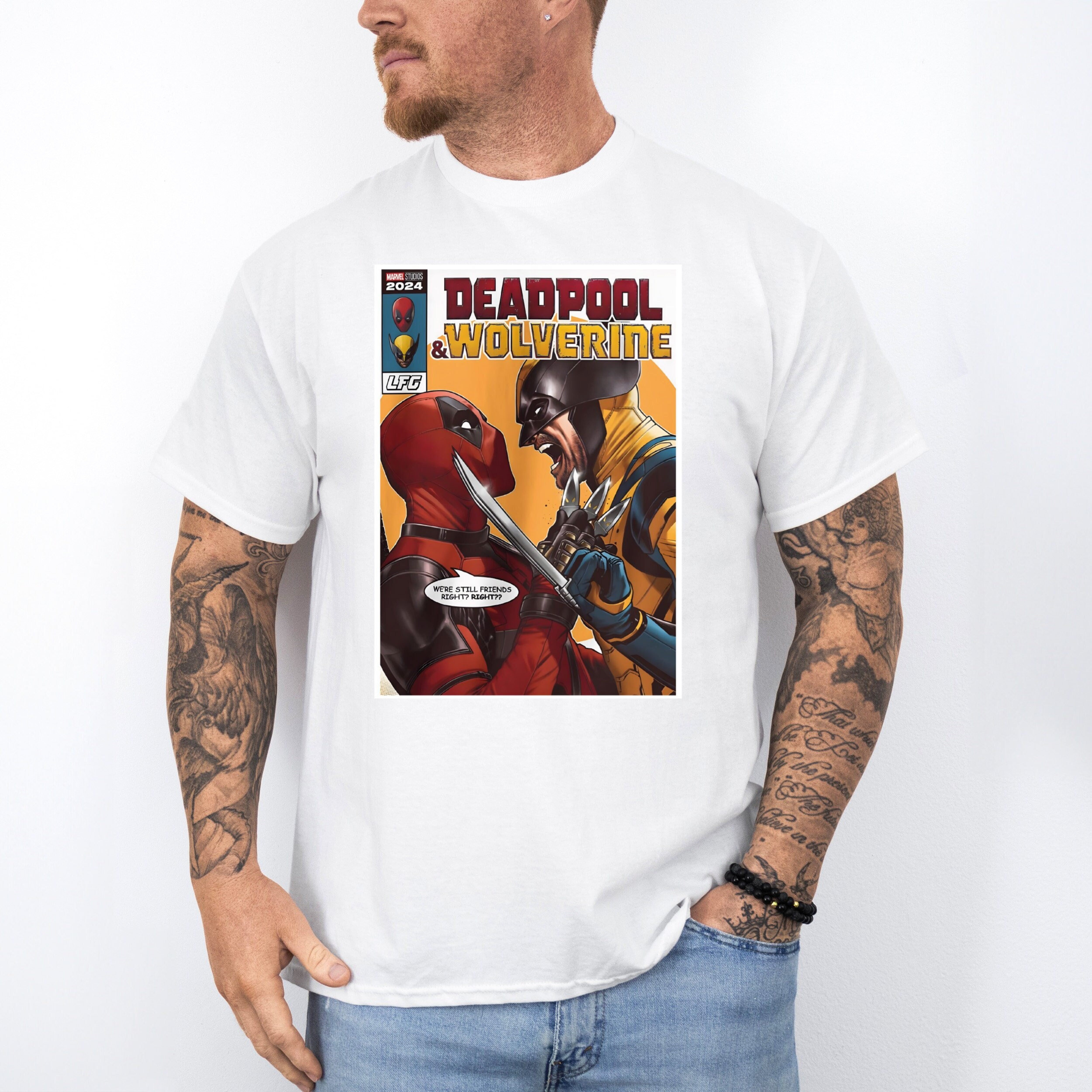 Marvel Studios 2024 LFG & Deadpool Wolverine TShirt, Deadpool 3 Movie