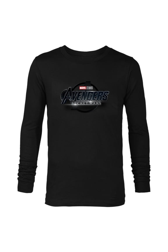 Studios Avengers: Secret Wars MCU Movie Logo - Long Sleeve T-Shirt for Men - Customized-Black