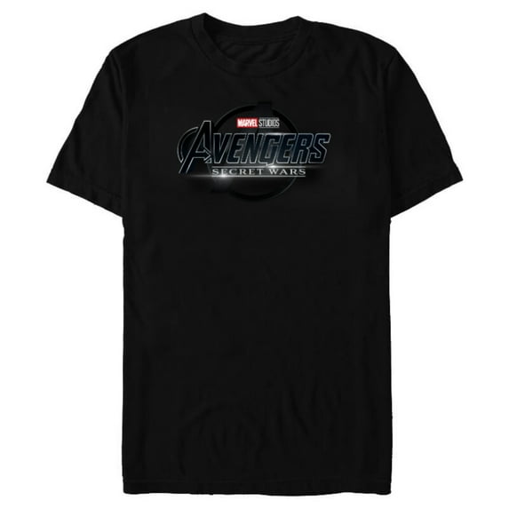 Marvel Studios Avengers: Secret Wars MCU Movie Logo - Short Sleeve Blended T-Shirt for Adults - Customized-Black
