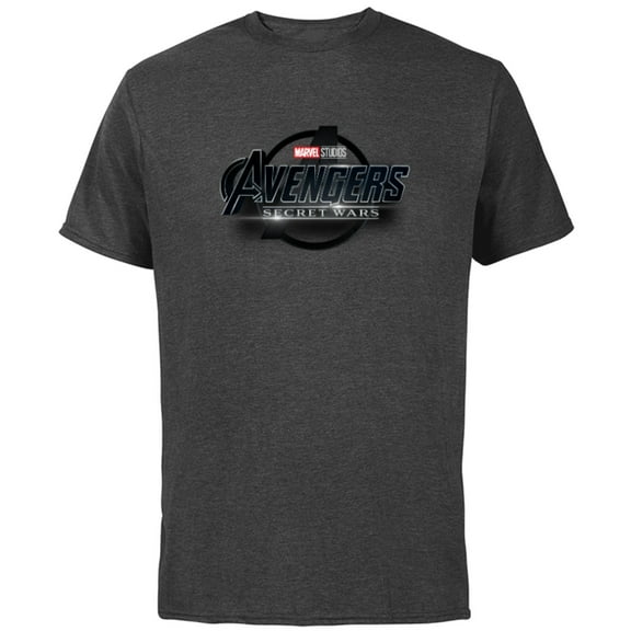 Marvel Studios Avengers: Secret Wars MCU Movie Logo - Short Sleeve Cotton T-Shirt for Adults - Customized-Charcoal