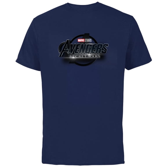 Marvel Studios Avengers: Secret Wars MCU Movie Logo - Short Sleeve Cotton T-Shirt for Adults - Customized-Navy