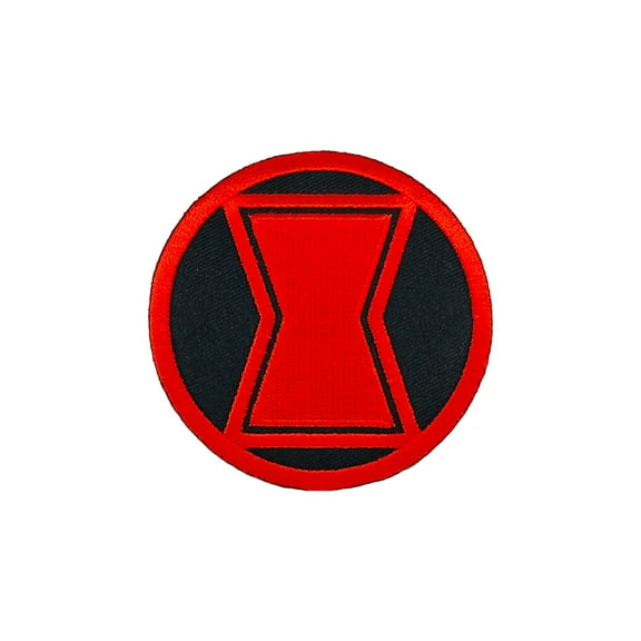 Marvel Studios: Black Widow Uniform Logo Patch - Embroidered Iron-on Patch & Applique - 2.87"x2.87"