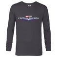 thumbnail image 1 of Marvel Studios Captain America: Brave New World Movie Logo - Long Sleeve T-Shirt for Men - Customized-Charcoal Heather, 1 of 5