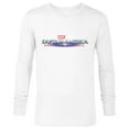 thumbnail image 1 of Marvel Studios Captain America: Brave New World Movie Logo - Long Sleeve T-Shirt for Men - Customized-White, 1 of 5