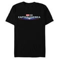 thumbnail image 1 of Marvel Studios Captain America: Brave New World Movie Logo - Short Sleeve Blended T-Shirt for Adults - Customized-Black, 1 of 5