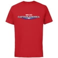 thumbnail image 1 of Marvel Studios Captain America: Brave New World Movie Logo - Short Sleeve Cotton T-Shirt for Adults - Customized-Red, 1 of 5