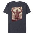 thumbnail image 1 of Marvel Studios Deadpool & Wolverine Adamantium Katanas- Short Sleeve Blended T-Shirt for Adults - Customized-Navy Heather, 1 of 5