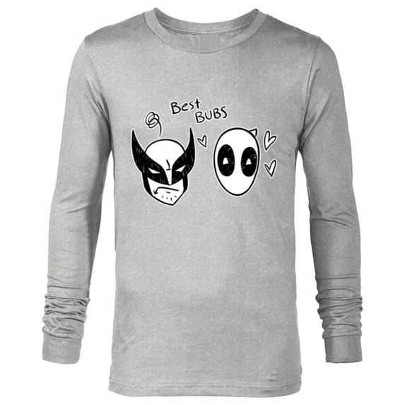 Marvel Studios Deadpool & Wolverine Best Bubs Toony - Long Sleeve T-Shirt for Men - Customized-Athletic Heather
