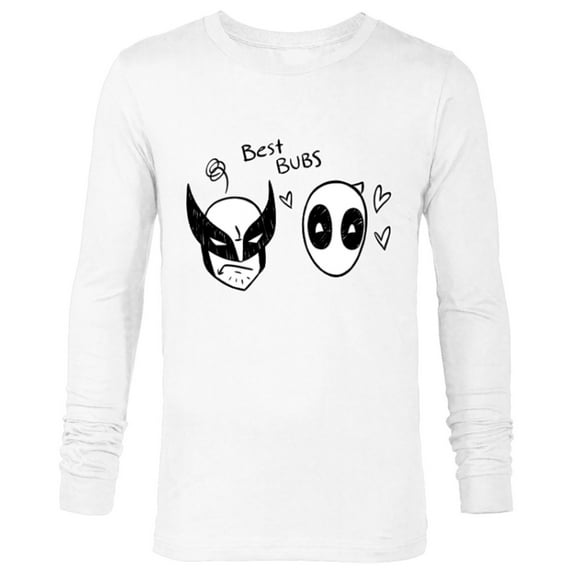 Marvel Studios Deadpool & Wolverine Best Bubs Toony - Long Sleeve T-Shirt for Men - Customized-White