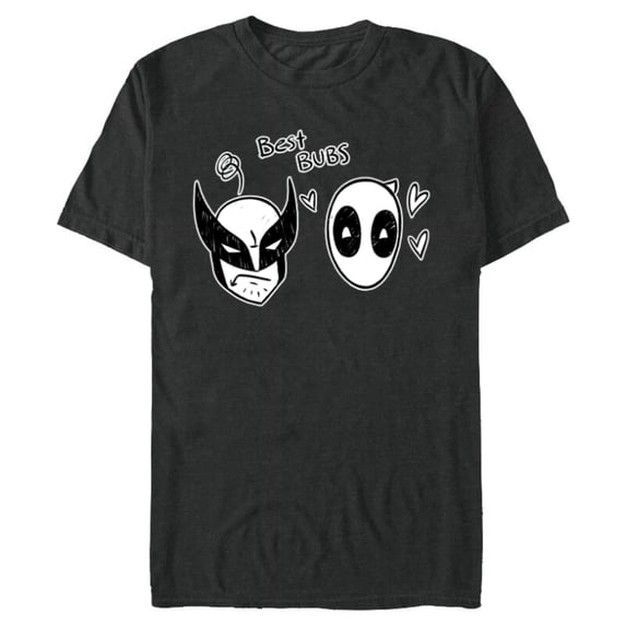 Marvel Studios Deadpool & Wolverine Best Bubs Toony - Short Sleeve Blended T-Shirt for Adults - Customized-Dark Heather