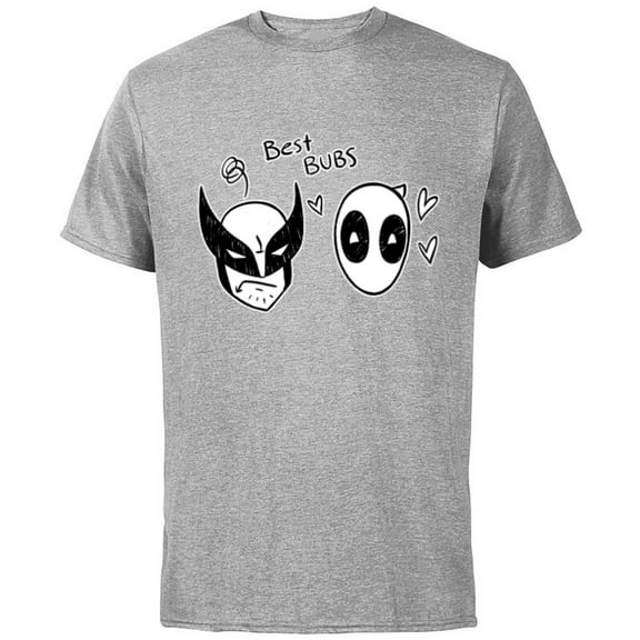 Marvel Studios Deadpool & Wolverine Best Bubs Toony - Short Sleeve Cotton T-Shirt for Adults - Customized-Athletic Heather