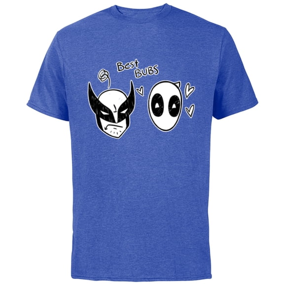 Marvel Studios Deadpool & Wolverine Best Bubs Toony - Short Sleeve Cotton T-Shirt for Adults - Customized-Royal Heather
