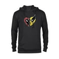 thumbnail image 1 of Marvel Studios Deadpool & Wolverine Best Friends Heart Charm- Pullover Hoodie for Adults - Customized-Black, 1 of 5