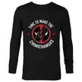 thumbnail image 1 of Marvel Studios Deadpool & Wolverine Chimichangas Claw Slash- Long Sleeve T-Shirt for Men - Customized-Black, 1 of 5