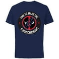 thumbnail image 1 of Marvel Studios Deadpool & Wolverine Chimichangas Claw Slash- Short Sleeve Cotton T-Shirt for Adults - Customized-Navy, 1 of 5