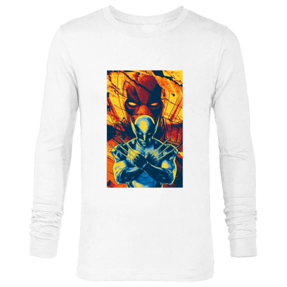 Marvel Studios Deadpool & Wolverine Claw-Slashed Merc - Long Sleeve T-Shirt for Men - Customized-White
