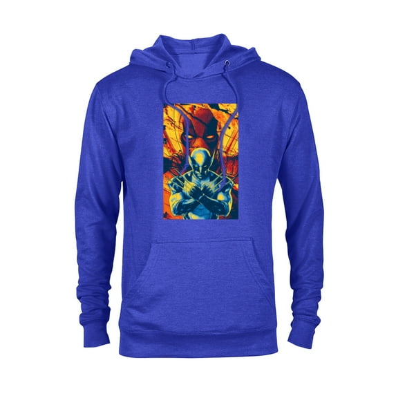Marvel Studios Deadpool & Wolverine Claw-Slashed Merc - Pullover Hoodie for Adults - Customized-Royal