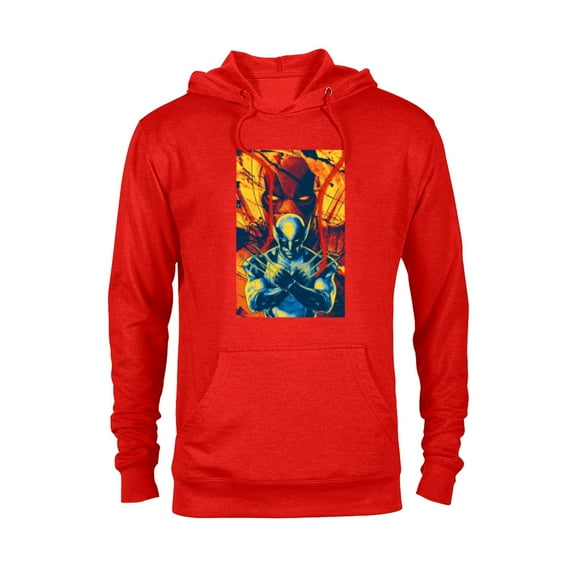 Marvel Studios Deadpool & Wolverine Claw-Slashed Merc - Pullover Hoodie for Adults - Customized-Red