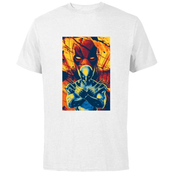 Marvel Studios Deadpool & Wolverine Claw-Slashed Merc - Short Sleeve Cotton T-Shirt for Adults - Customized-White