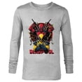 thumbnail image 1 of Marvel Studios Deadpool & Wolverine Claws Out Target Team-Up - Long Sleeve T-Shirt for Men - Customized-Athletic Heather, 1 of 5