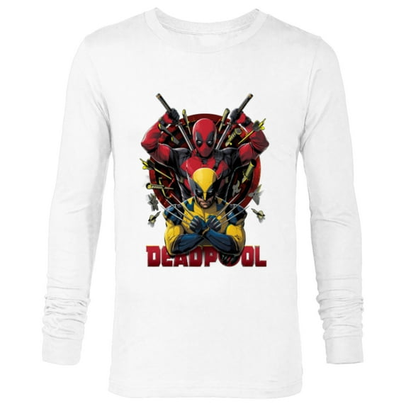 Marvel Studios Deadpool & Wolverine Claws Out Target Team-Up - Long Sleeve T-Shirt for Men - Customized-White