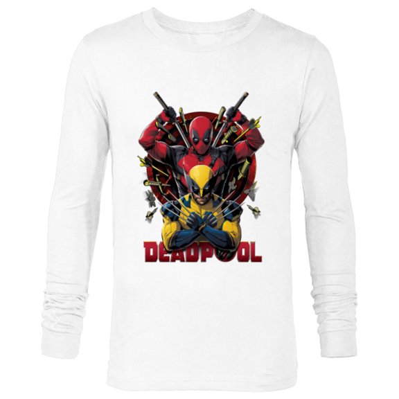 Marvel Studios Deadpool & Wolverine Claws Out Target Team-Up - Long Sleeve T-Shirt for Men - Customized-White