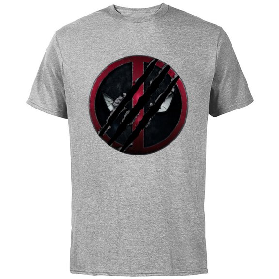 Marvel Studios Deadpool & Wolverine Claws Slashed Icon- Short Sleeve Cotton T-Shirt for Adults - Customized-Athletic Heather
