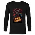 thumbnail image 1 of Marvel Studios Deadpool & Wolverine Claws Sword Holy Snikt!- Long Sleeve T-Shirt for Men - Customized-Black, 1 of 5