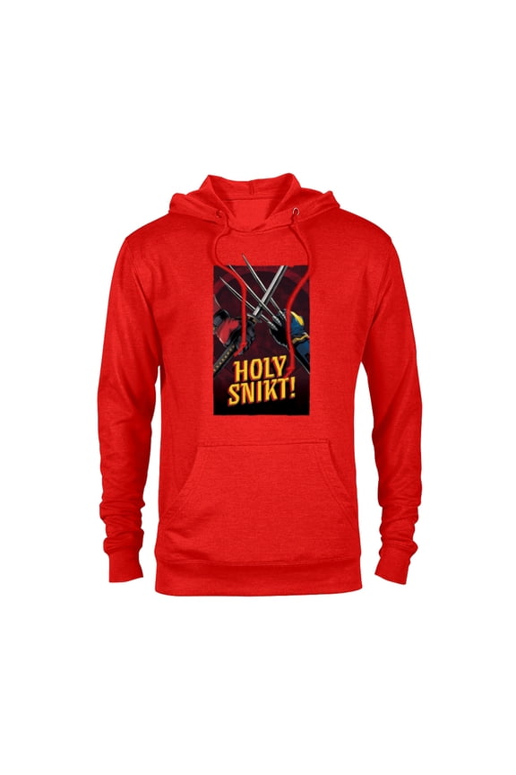 Studios Deadpool & Wolverine Claws Sword Holy Snikt!- Pullover Hoodie for Adults - Customized-Red
