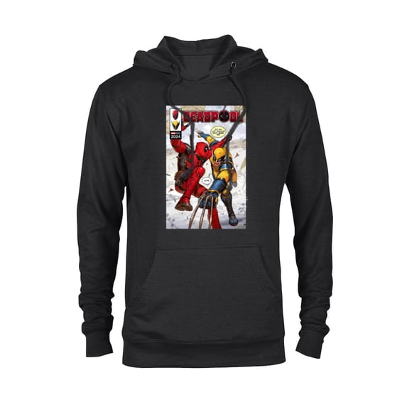 Marvel Studios Deadpool & Wolverine Comic Cover Best Bubs - Pullover Hoodie for Adults - Customized-Black