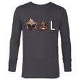 thumbnail image 1 of Marvel Studios Deadpool & Wolverine Dogpool Dog Poo L Emoji- Long Sleeve T-Shirt for Men - Customized-Charcoal Heather, 1 of 5