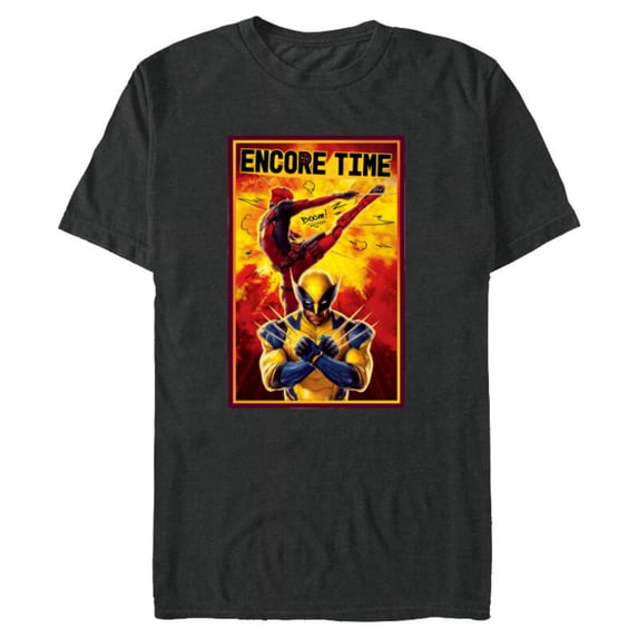 Marvel Studios Deadpool & Wolverine Encore Time - Short Sleeve Blended T-Shirt for Adults - Customized-Dark Heather