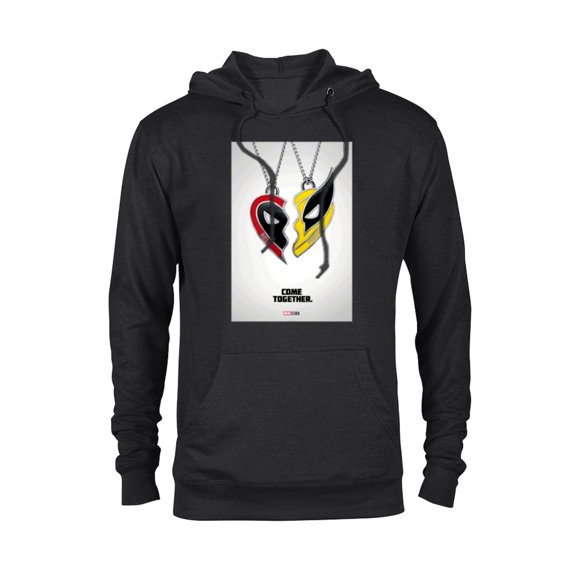 Marvel Studios Deadpool & Wolverine Friends Heart Poster- Pullover Hoodie for Adults - Customized-Black