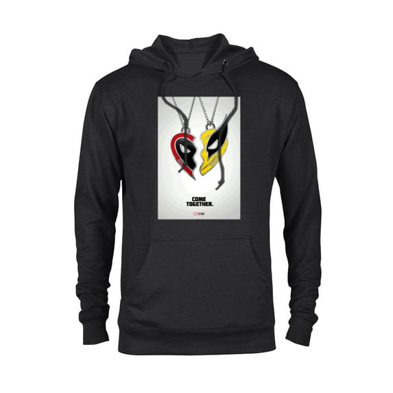 Marvel Studios Deadpool & Wolverine Friends Heart Poster- Pullover Hoodie for Adults - Customized-Black