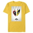 thumbnail image 1 of Marvel Studios Deadpool & Wolverine Friends Heart Poster- Short Sleeve Blended T-Shirt for Adults - Customized-Yellow, 1 of 5