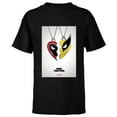 thumbnail image 1 of Marvel Studios Deadpool & Wolverine Friends Heart Poster- Short Sleeve T-Shirt for Kids - Customized-Black, 1 of 5