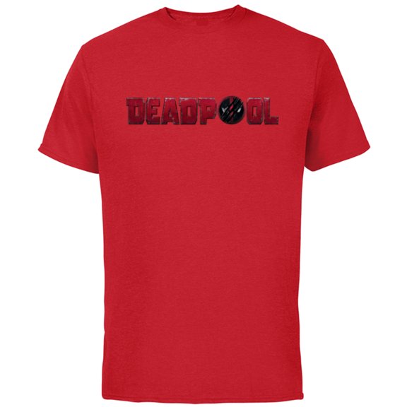 Marvel Studios Deadpool & Wolverine Logo Claw Slash Symbol- Short Sleeve Cotton T-Shirt for Adults - Customized-Red