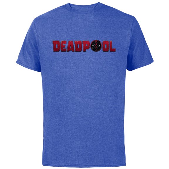 Marvel Studios Deadpool & Wolverine Logo Claw Slash Symbol- Short Sleeve Cotton T-Shirt for Adults - Customized-Royal Heather