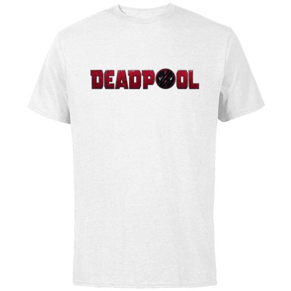 Marvel Studios Deadpool & Wolverine Logo Claw Slash Symbol- Short Sleeve Cotton T-Shirt for Adults - Customized-White
