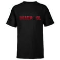 thumbnail image 1 of Marvel Studios Deadpool & Wolverine Logo Claw Slash Symbol- Short Sleeve T-Shirt for Kids - Customized-Black, 1 of 5