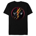 thumbnail image 1 of Marvel Studios Deadpool & Wolverine Mask Claw-Slashed Icon - Short Sleeve Blended T-Shirt for Adults - Customized-Black, 1 of 5