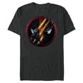 thumbnail image 1 of Marvel Studios Deadpool & Wolverine Mask Claw-Slashed Icon - Short Sleeve Blended T-Shirt for Adults - Customized-Dark Heather, 1 of 5