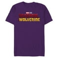 thumbnail image 1 of Marvel Studios Deadpool & Wolverine Official Movie Logo- Short Sleeve Blended T-Shirt for Adults - Customized-Purple, 1 of 5