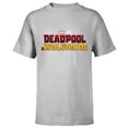 thumbnail image 1 of Marvel Studios Deadpool & Wolverine Official Movie Logo- Short Sleeve T-Shirt for Kids - Customized-Athletic Heather, 1 of 5