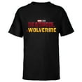 thumbnail image 1 of Marvel Studios Deadpool & Wolverine Official Movie Logo- Short Sleeve T-Shirt for Kids - Customized-Black, 1 of 5