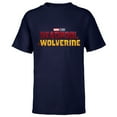 thumbnail image 1 of Marvel Studios Deadpool & Wolverine Official Movie Logo- Short Sleeve T-Shirt for Kids - Customized-Navy, 1 of 5
