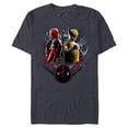 thumbnail image 1 of Marvel Studios Deadpool & Wolverine Side-by-Side Claw Icon - Short Sleeve Blended T-Shirt for Adults - Customized-Navy Heather, 1 of 5